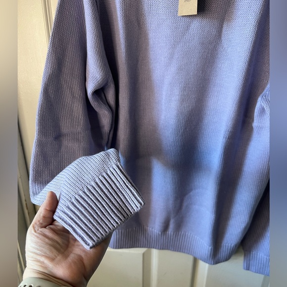 NWT Men’s crew neck sweater lilac Size Medium - Picture 4 of 7